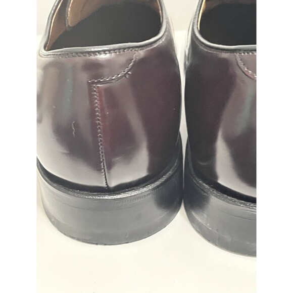 Johnston Murphy Optima Men's Melton Cap Toe Shoe 10 D Burgundy Calfskin 22-02985 - Picture 6 of 10